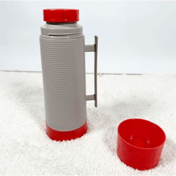 Vintage Sears Roebuck & Co. Ted Williams 1 Pint Thermos Vacuum Bottle Red 7318 - Picture 11 of 16
